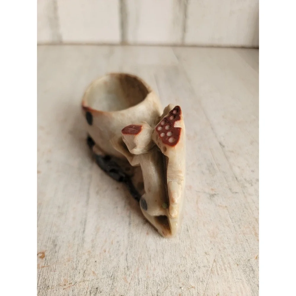 Vintage unique monkey soap holder toothpick art folk home decor figure